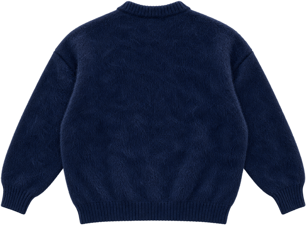 NAVY MOHAIR