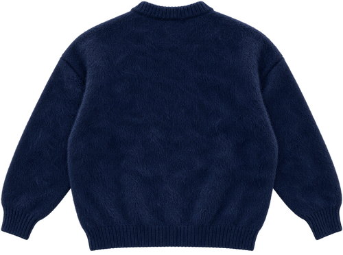 NAVY MOHAIR